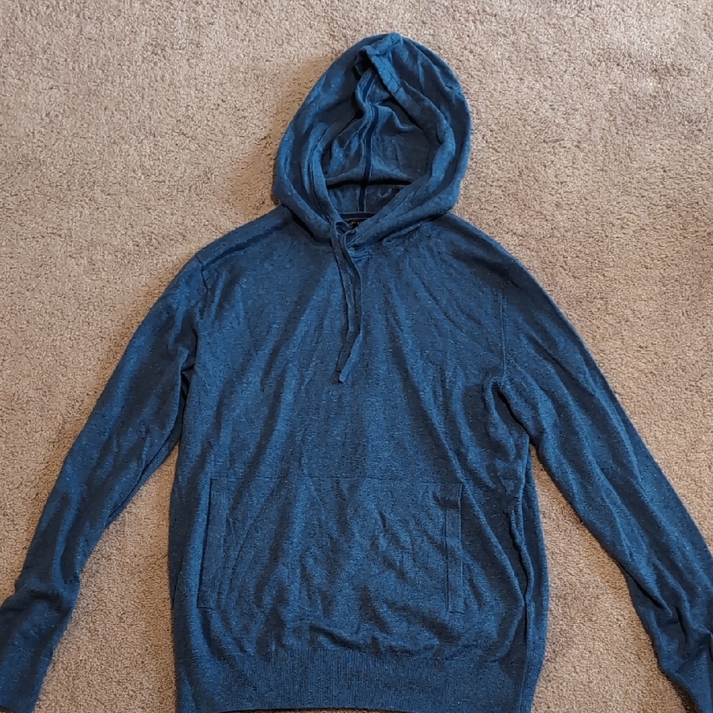 Banana Republic Men's Blue Hoodie Sweater